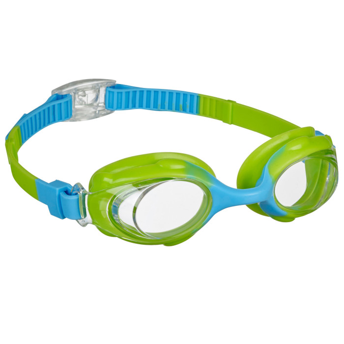 Green swim goggles for kids aged 4–8 – soft fit and clear vision in every splash
