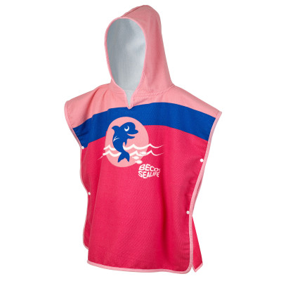 Kids Swim Poncho – Soft Hooded Towel Poncho for Children
