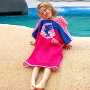 Kids Swim Poncho – Soft Hooded Towel Poncho for Children