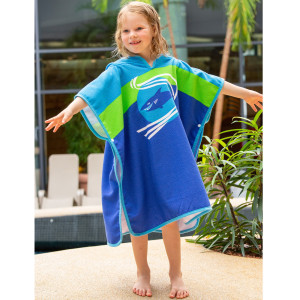 Kids Swim Poncho – Soft Hooded Towel Poncho for Children