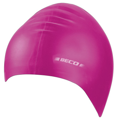Latex Swim Cap for Girls and Kids BECO pink soft and colorful