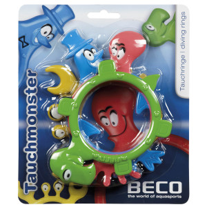 Tauchmeister Dive Ring Set 4 Piece Monster Themed Pool Rings